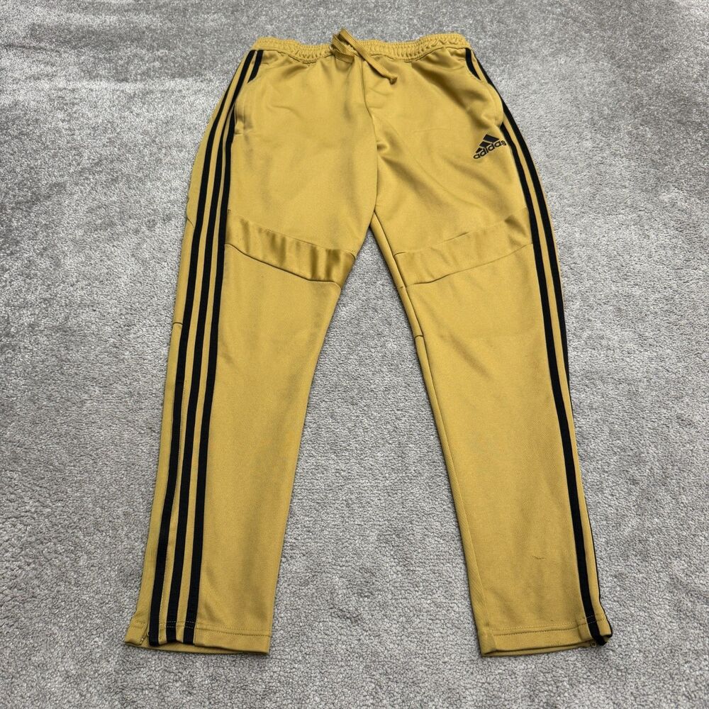 Adidas Tiro 19 Gold Climacool 3 Stripe Soccer Training Track Pants Mens Large